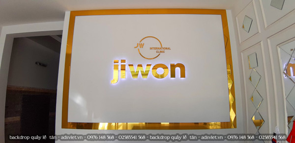 Thi công vách logo spa JWON Alu có led | Công Ty Cổ Phần Quảng Cáo ...